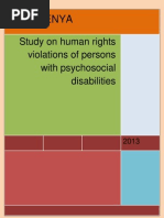 USPKENYA - Reviewed Human Rights Violation Users Mental Health Kenya Report 2013