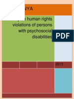 USPKENYA - Reviewed Human Rights Violation Users Mental Health Kenya Report 2013