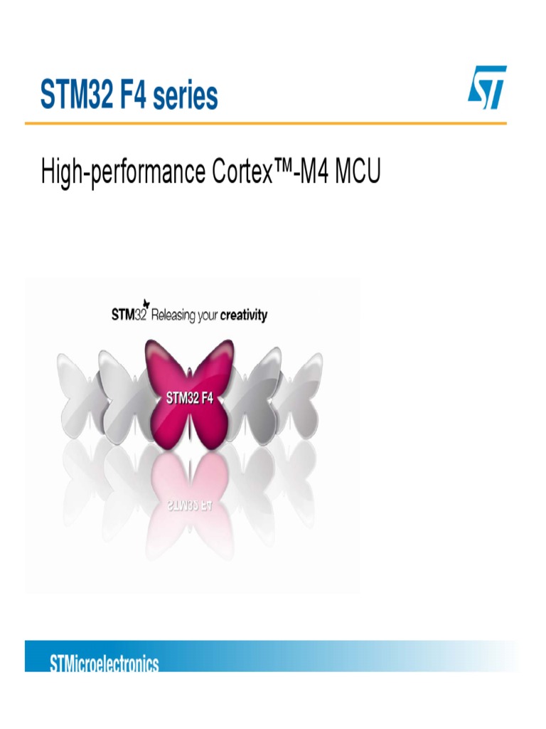 STM32 F-4 Series Marketing Presentation Customer Presentation | PDF ...