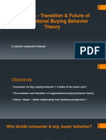 Evolution - Transition & Future of Organizational Buyer Behavior Theory