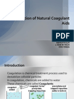 Application of Natural Coagulant Aids