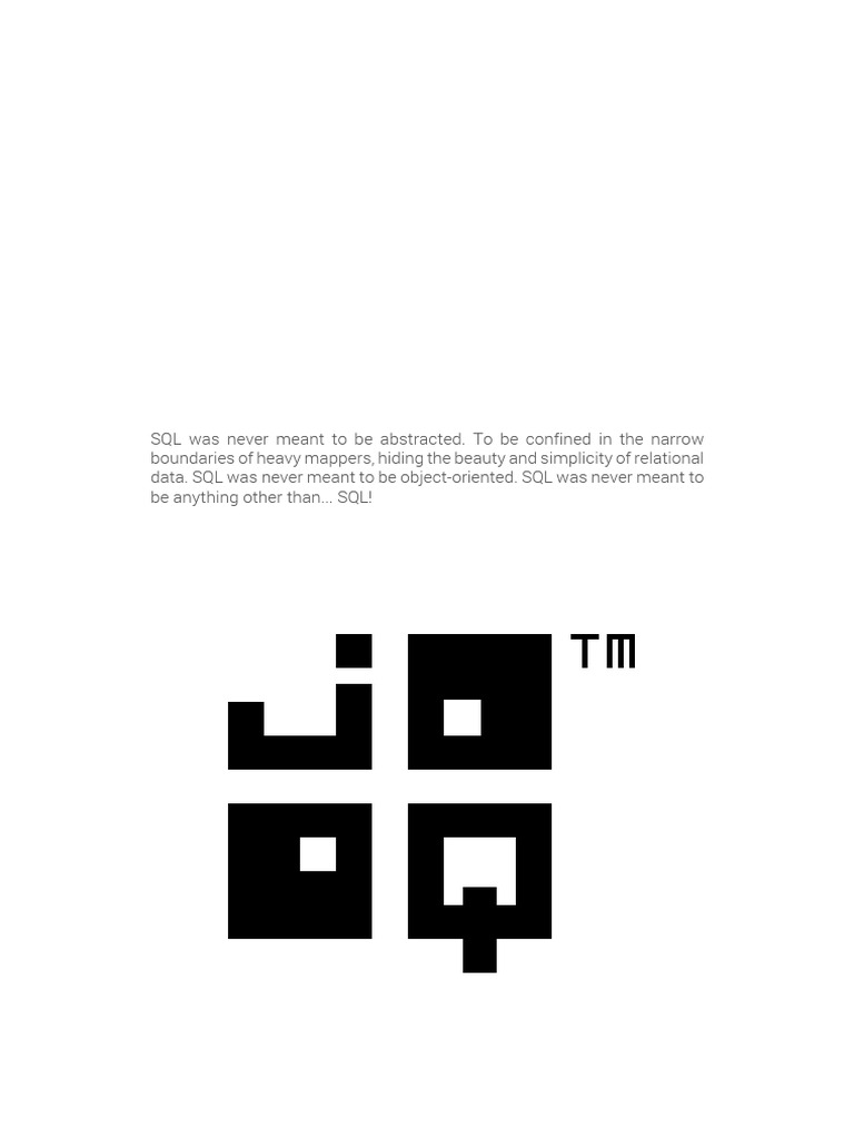jOOQ Manual 3.2 | PDF | Language Integrated Query | Sql