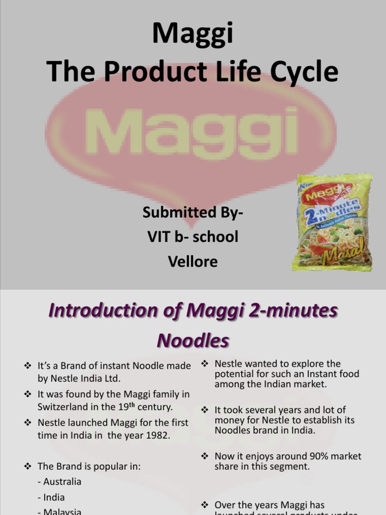 Maggi The Product Life Cycle | PDF | Nestlé | Advertising