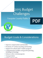 7.2 FY 2015 Budget Challenges