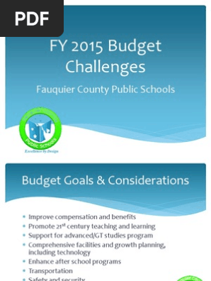 7.2 FY 2015 Budget Challenges