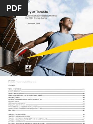 City Of Toronto Feasibility Study In Respect Of Hosting The 2024 Images, Photos, Reviews