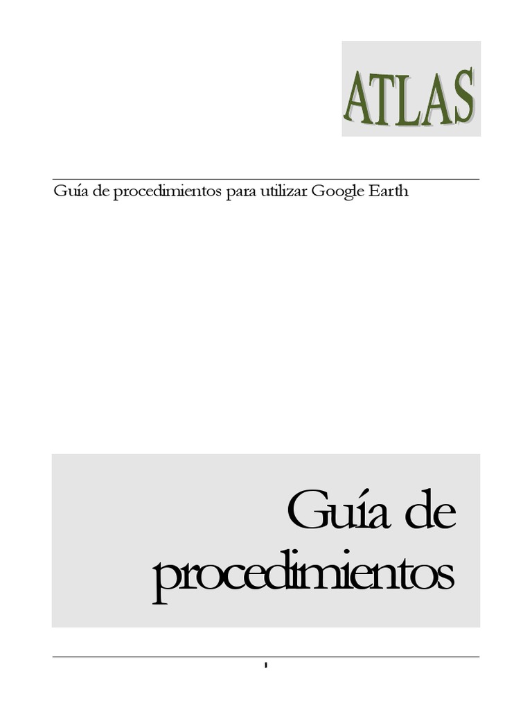 Guía de Uso de Google Earth 5.0 | PDF | Tecnología