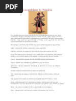 Os caminhos ou qualidades do Orixá Exu