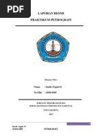 Download Laporan Resmi Petrografi Pakwo by Ziyyadatul Khoir SN199636846 doc pdf