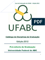 Catalogo de Disciplinas 2012