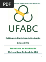 Catalogo de Disciplinas 2012