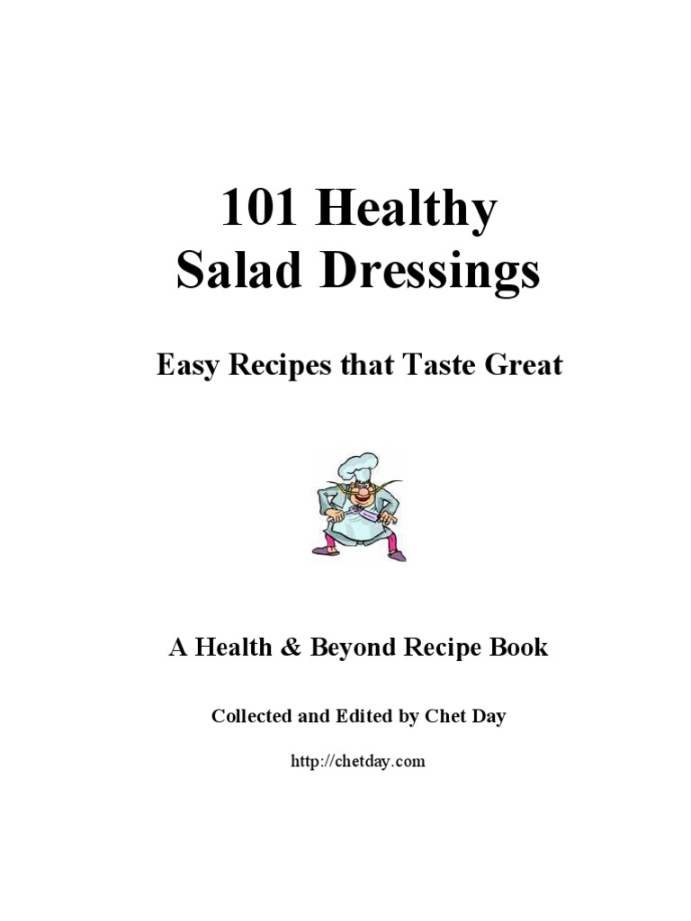 101 Healthy Salad Dressings PDF Mustard (Condiment) Salad