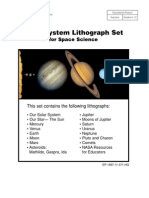 NASA Solar System Lithograph Set