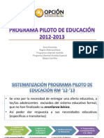 Programa de Educación 2013-2014