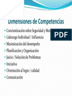 Dimensiones de Competencias