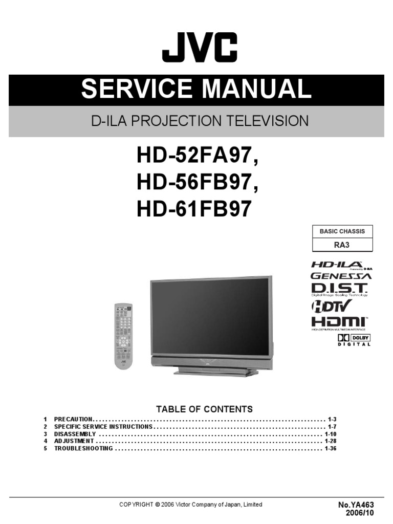 Jvc Chassis Hd52fa97 Alternating Current Resistor