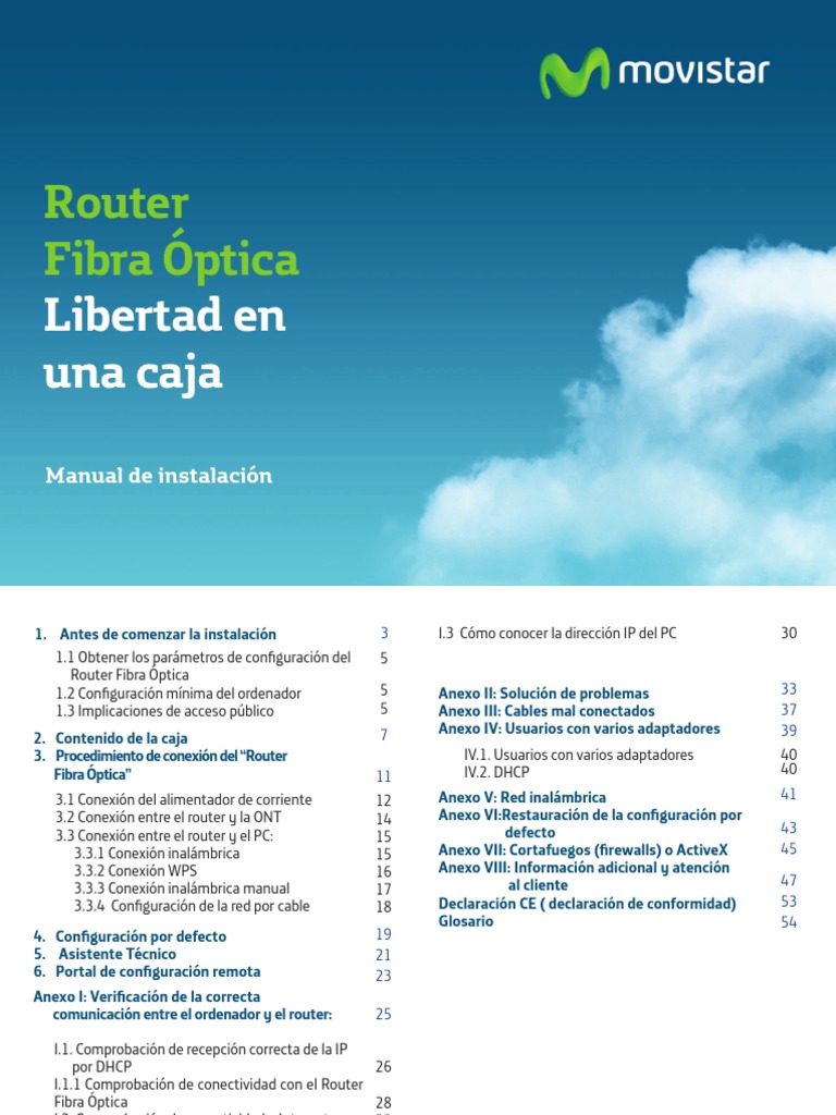 Manual Usuario Router Fibra Optica Comtrend 5813 | Router (Computing