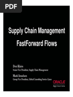 Supply Chain Management Fastforward Flows: Don Klaiss Mark Israelsen