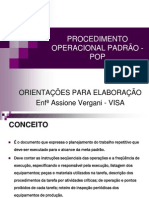 POP - Procedimentos Operacionais Padrão