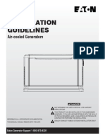 Installation Manual - Egenx Air Cooled Generators