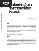 Feminismo transgênero e movimiento de mulheres transexuais