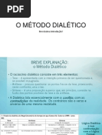 O MÉTODO DIALÉTICO