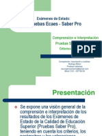 Interpretación+Resultados++Pruebas++Saber+Pro+-+Versión+2011_2.++Prof.+Rodrigo+Alfaro