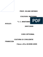 Download OPTIONAL - Cultura Si Civilizatie by Shadow One SN19970859 doc pdf