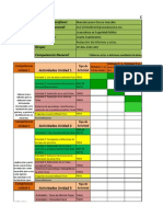 Calendario de Actividades de Redaccion de Informes y Actas