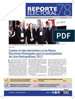 Reporte Electoral N° 78