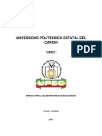 Manual UPEC elaboración tesis