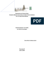 Evapotranspiração e Sua Medida Por Lisímetro de Pesagem.