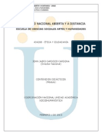 Ética ciudadanía UNAD contenido curso