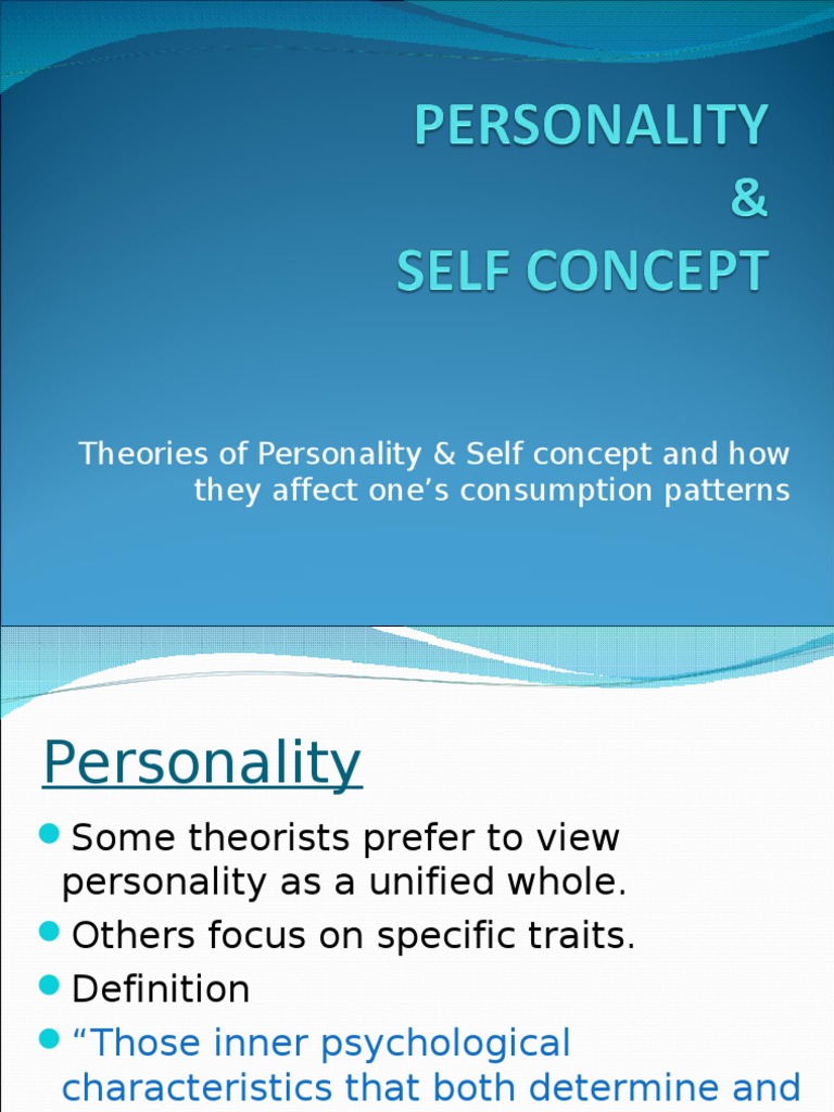 Personality & Self Concept Id Personality Psychology