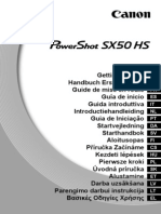 PowerShot SX50 HS Getting Started Multilanguage