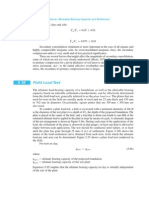 Field Load Test: Chapter 5: Shallow Foundations: Allowable Bearing Capacity and Settlement