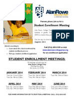 2014-2015 Student Enrollment Meeting - ARCP