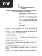 Documento privado sobre reconocimiento de deuda y 