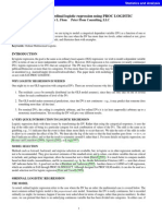 Multinomial and ordinal logistic regression using PROC LOGISTIC