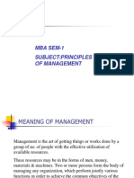 principles of management basic