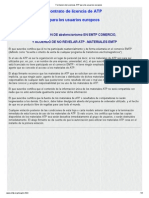 Formulario de Licencias ATP para Los Usuarios Europeos