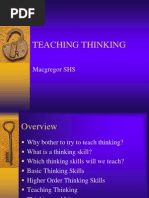 Teaching Thinking