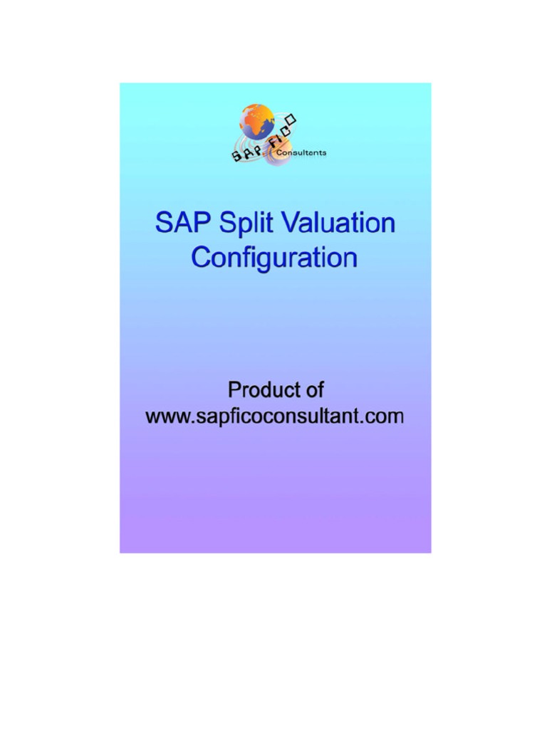 Split Valuation Configuration | PDF | Valuation (Finance) | Procurement