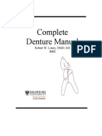 Complete removable Denture Manual
