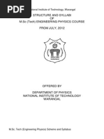 M.SC (Tech) Engg. Physics