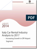 Automotive Industry: Italy Car Rental Industry Research Report