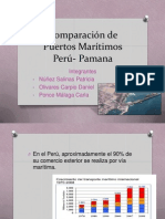 Comparación de Puertos Marítimos pANAMA-PERU