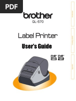 Download Brother QL 570 printer  labeler by Fred Seibert SN19980485 doc pdf