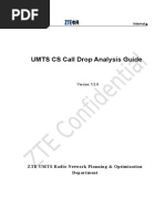 UMTS CS Call Drop Analysis Guide Zte