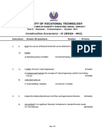 Construction Economics - II - NDQS - 402